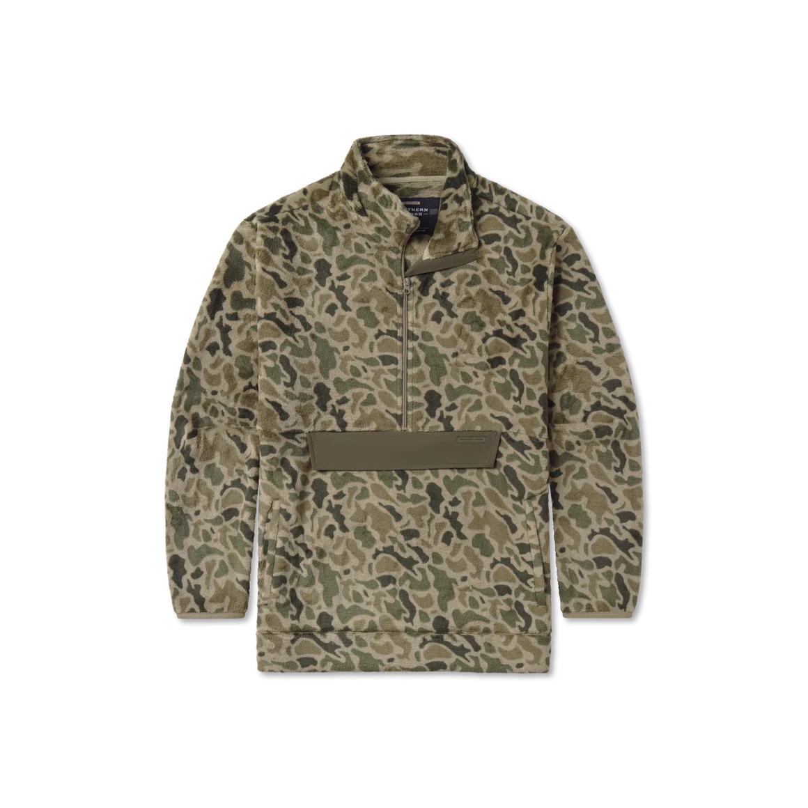Wadsworth Fleece Pullover - Retro Camo/Dark Olive