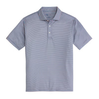 Trophy Stripe Performance Pique Polo - Captains Blue