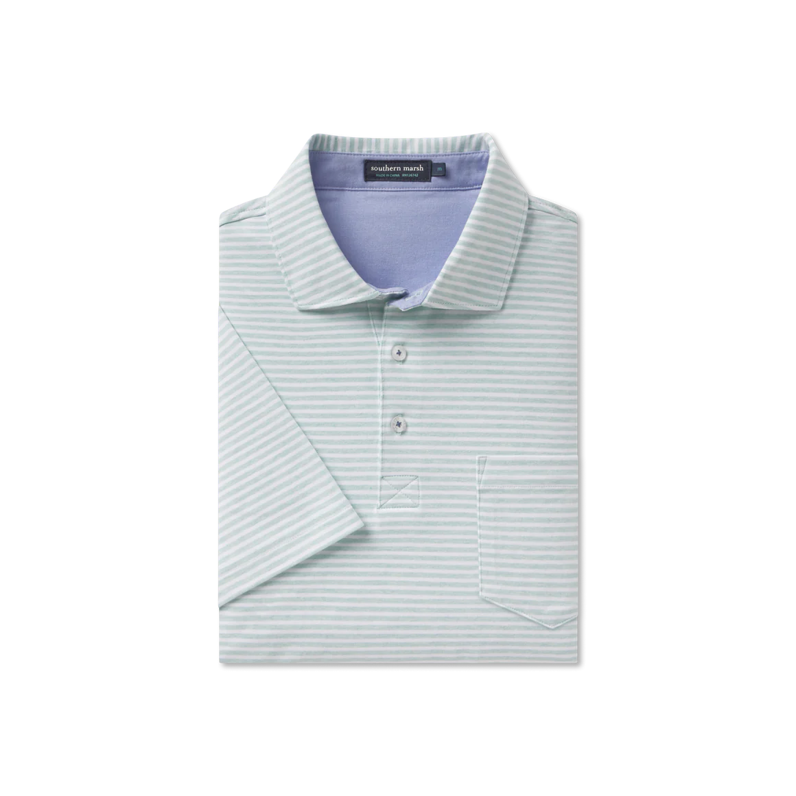 Southern Marsh Nantucket Relaxed Polo Stripe
