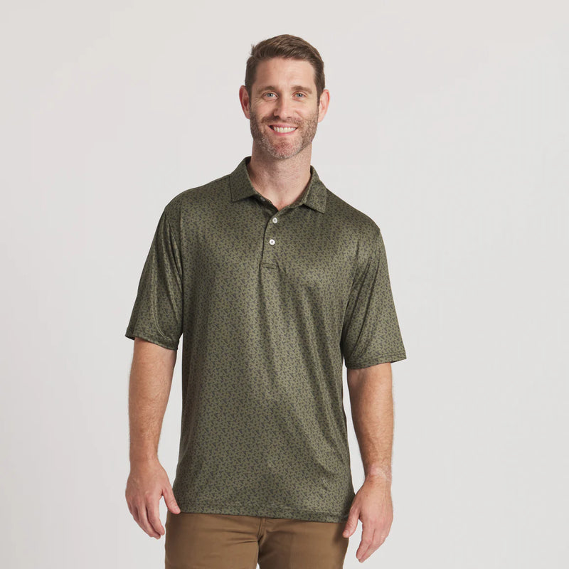 Southern Marsh Flyline In Flight Polo- Dark Olive