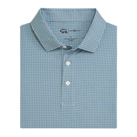 League Printed Performance Polo - Ensign Blue