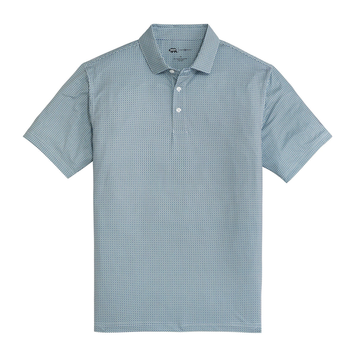 League Printed Performance Polo - Ensign Blue