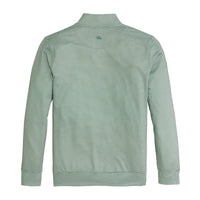 Hairline Stripe Printed Performance 1/4 Zip - Ivy
