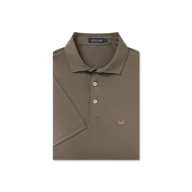 Southern Marsh Bermuda Polo- Dark Olive