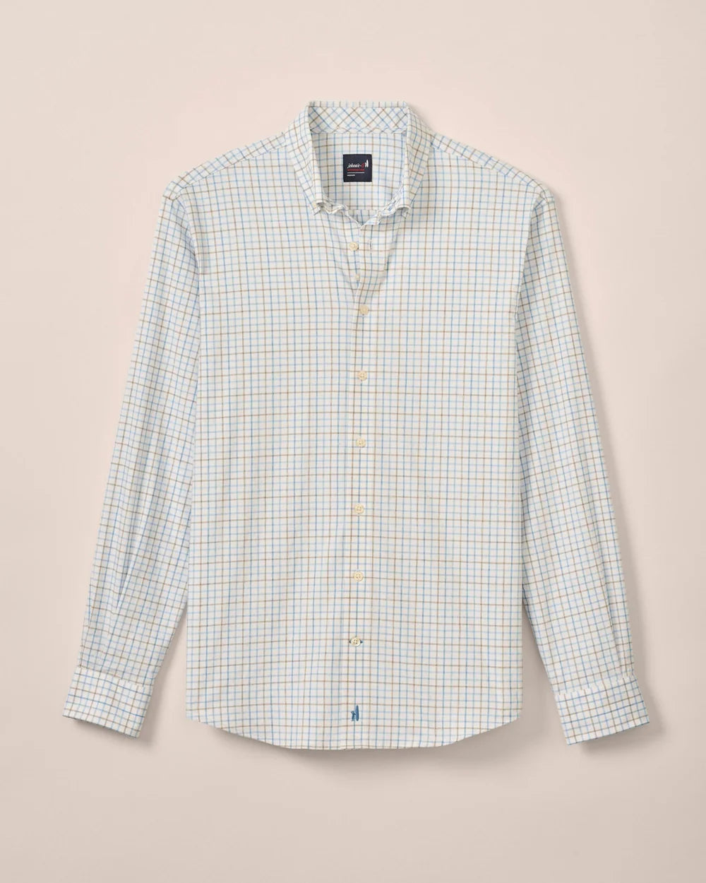 Everyday Performance Button Down Shirt - Paddock Tattersall maliblu