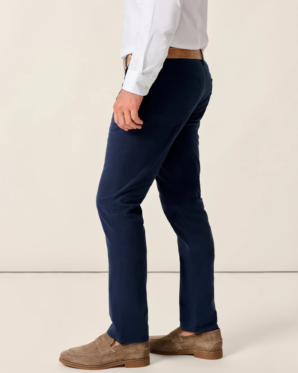 Carmel Sateen 5-Pocket Pant- Navy