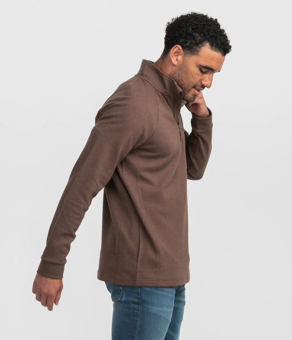 SSCO Dallas Performance 1/4 zip - Chestnut