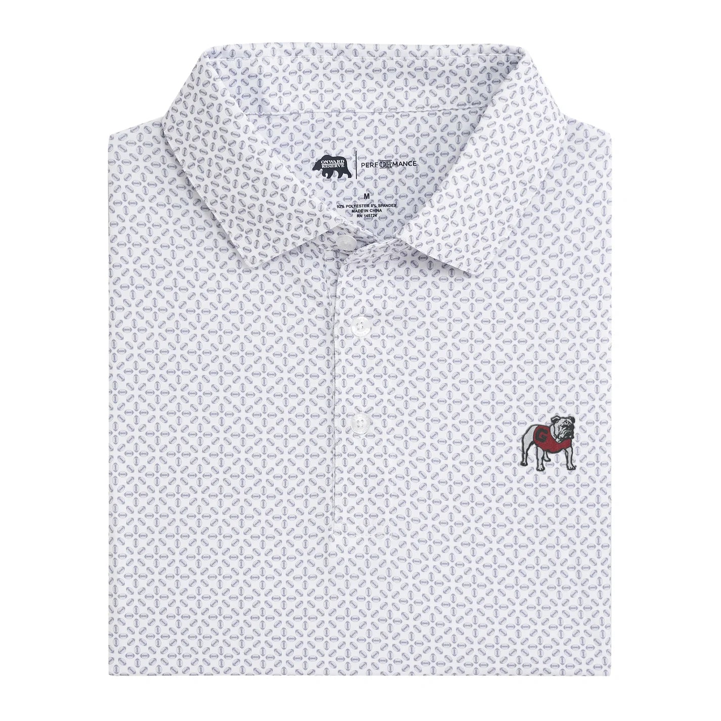 UGA Standing Bulldog Gameday Printed Performance Polo