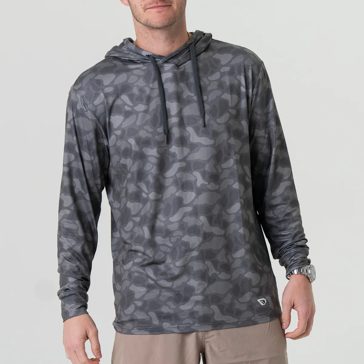 Burlebo Performance Hoodie- Stone Camo