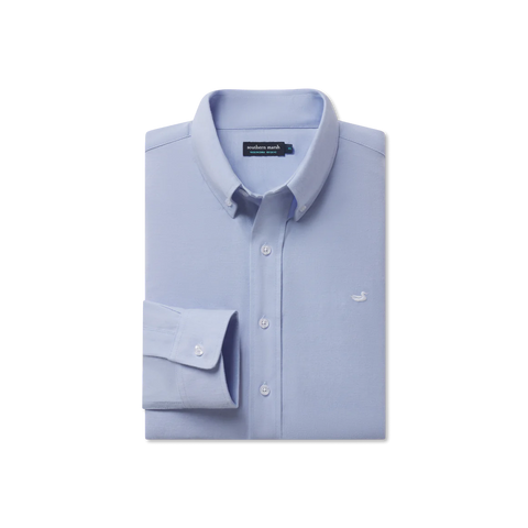 Southern Marsh Classic Oxford Shirt- Light Blue