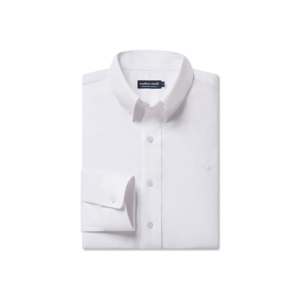 Southern Marsh Classic Oxford Shirt- White