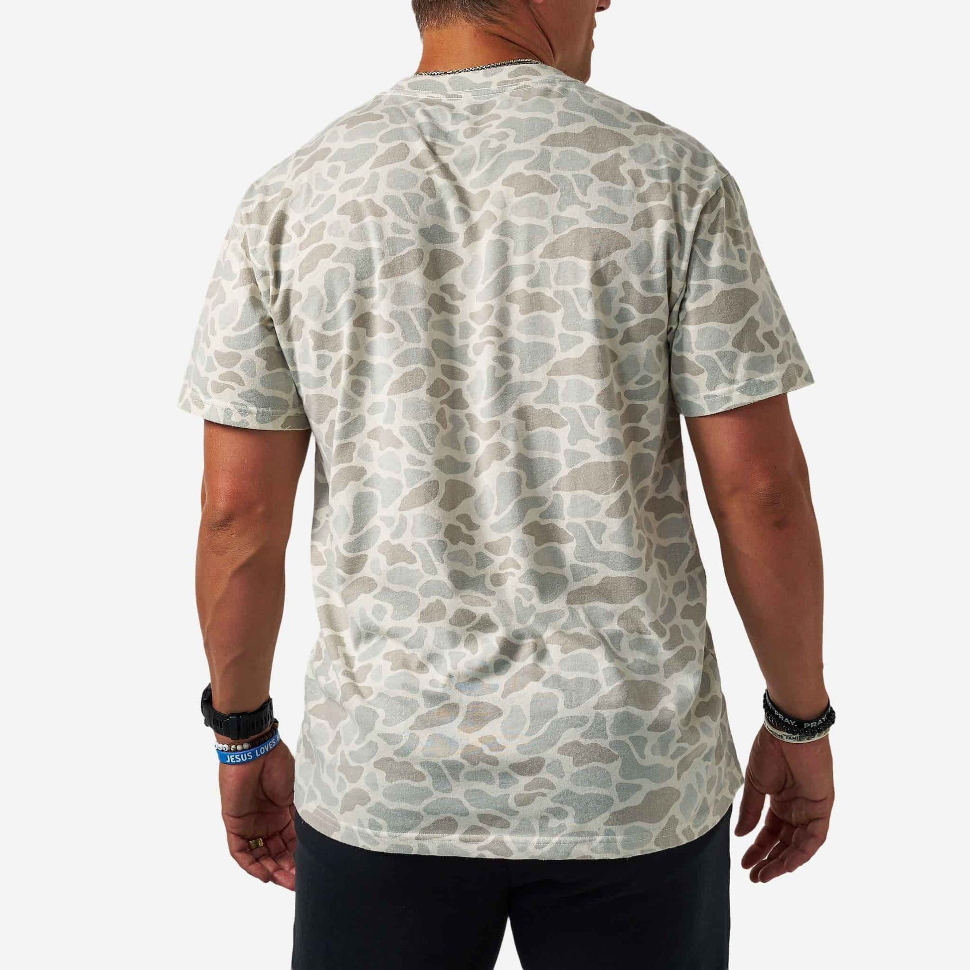 Vintage Washed Tee - Classic Deer Camo
