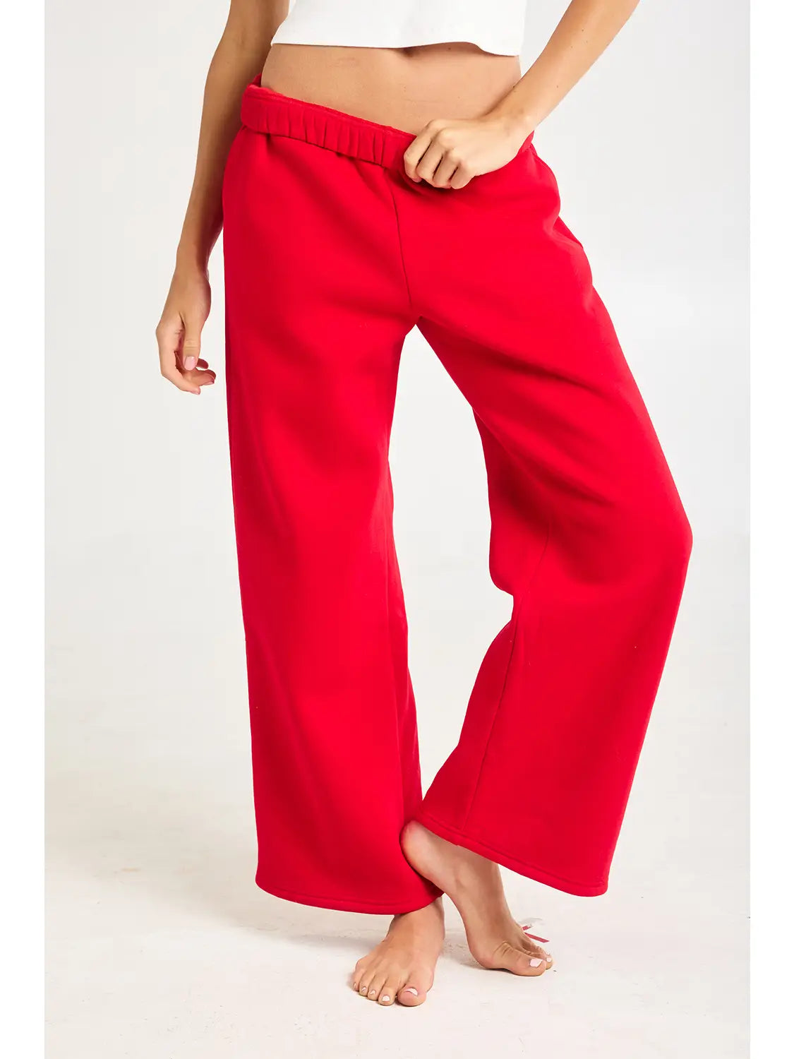 Wide Leg Terry Sweatpants
