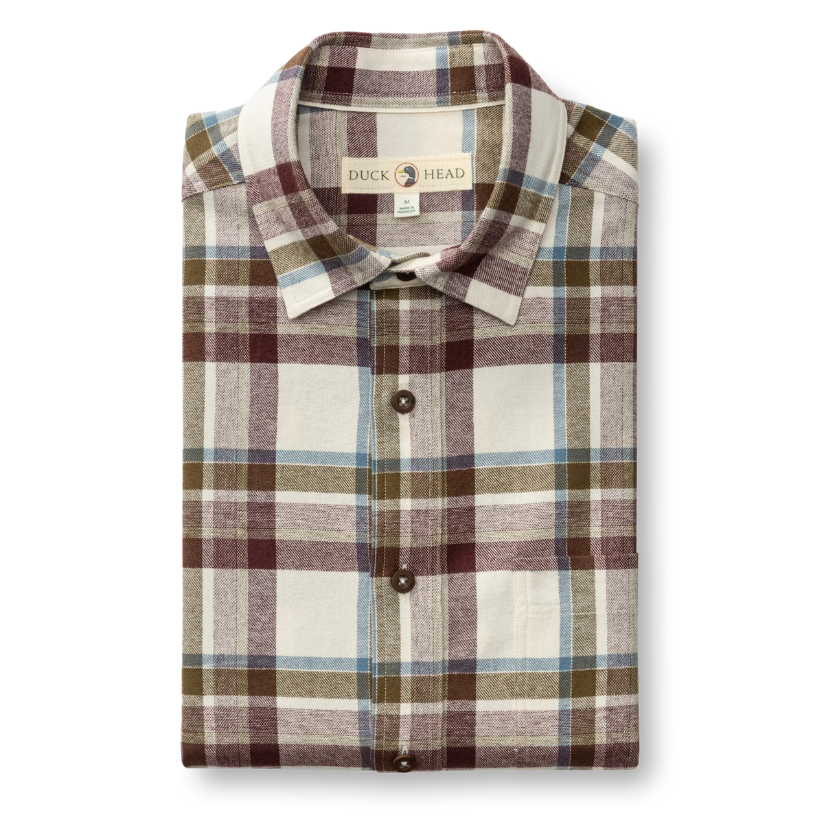 Cotton Flannel Sport Shirt- Huckleberry