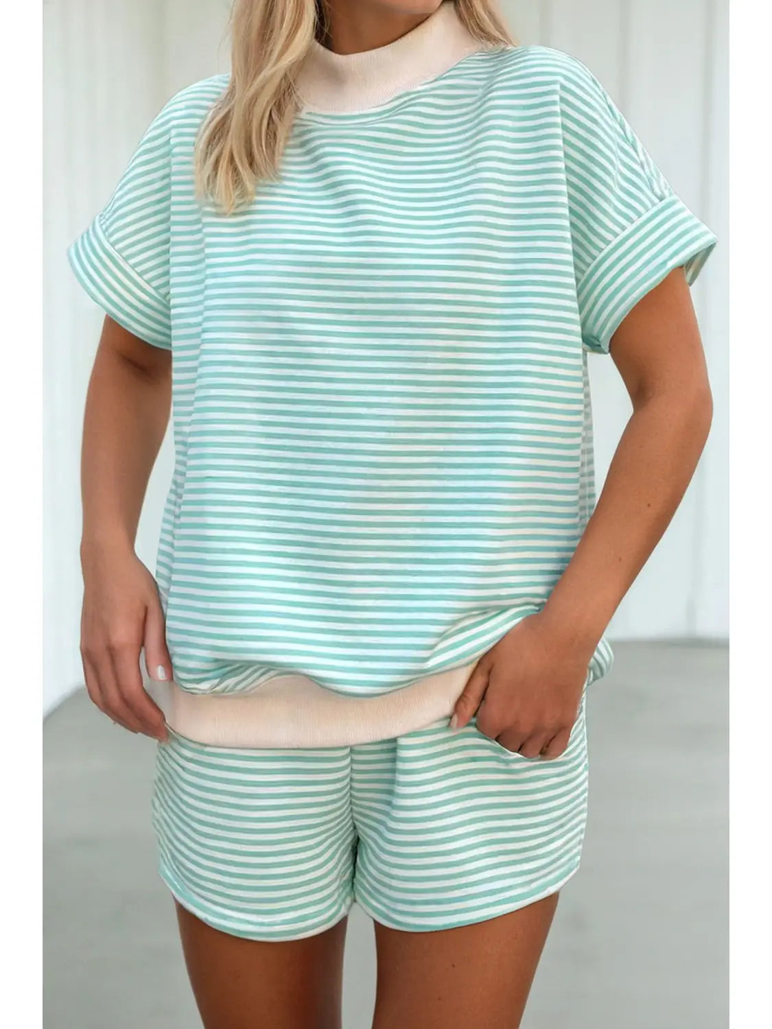 Rowan Stripe Set- Green