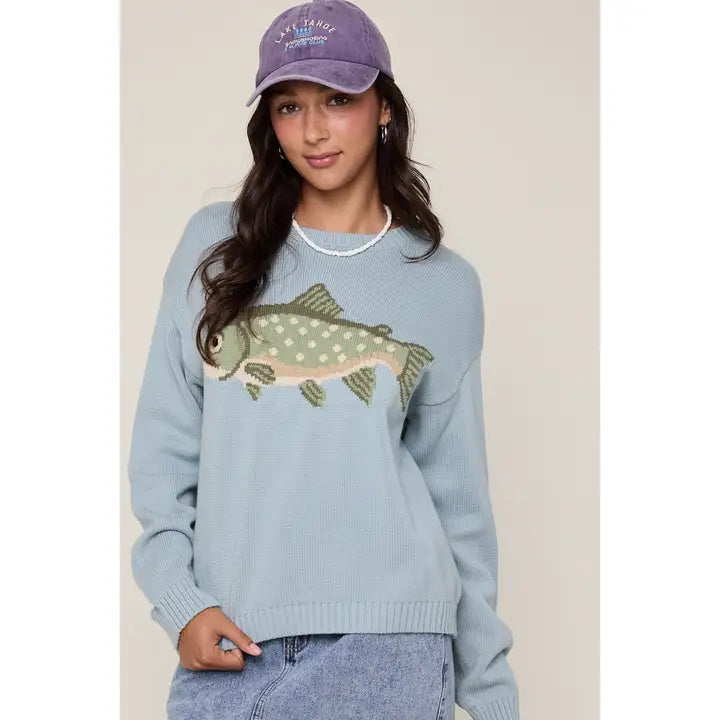 Fish Knit Sweater