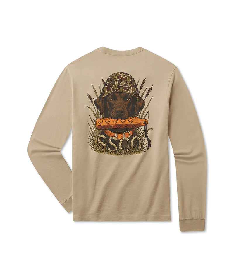 Duck Camp Companion Tee LS- Chinchilla
