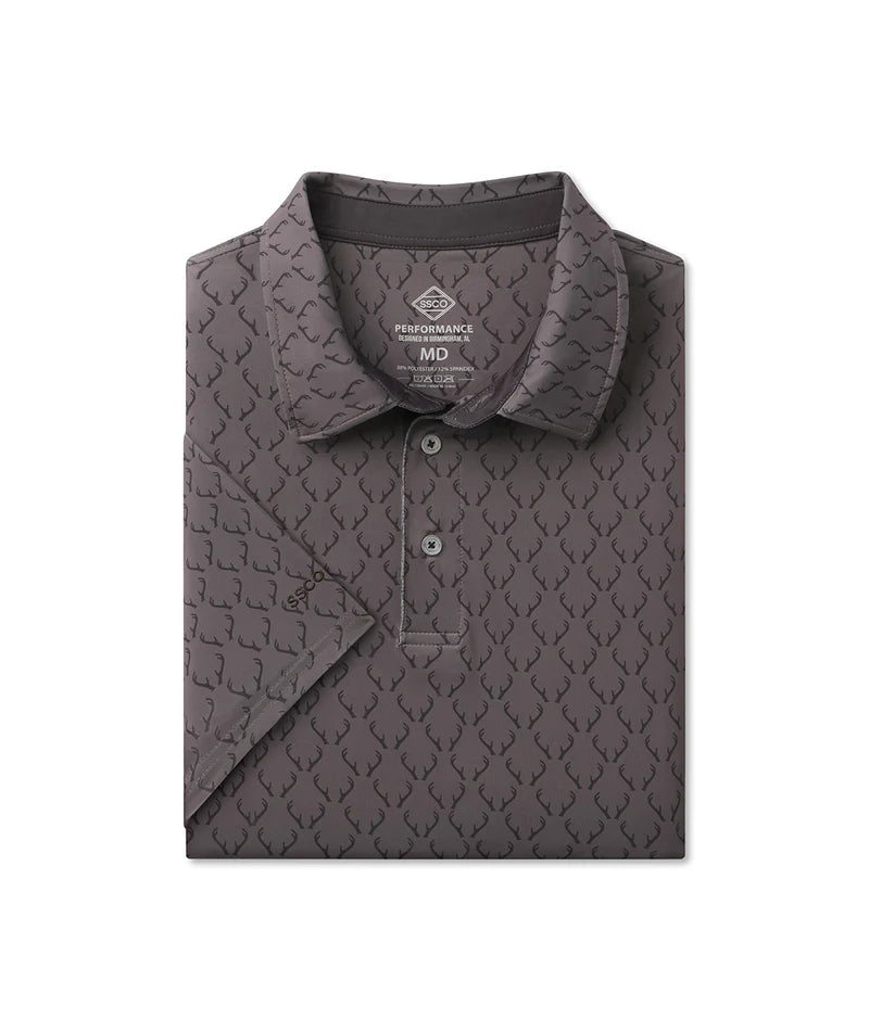 Love Of The Hunt Printed Polo- Buckshot