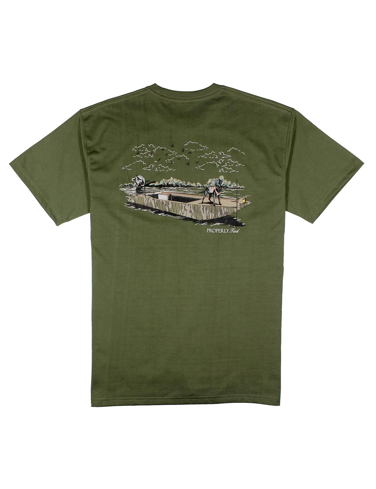 Mossy Oak Boat Ride SS Olive