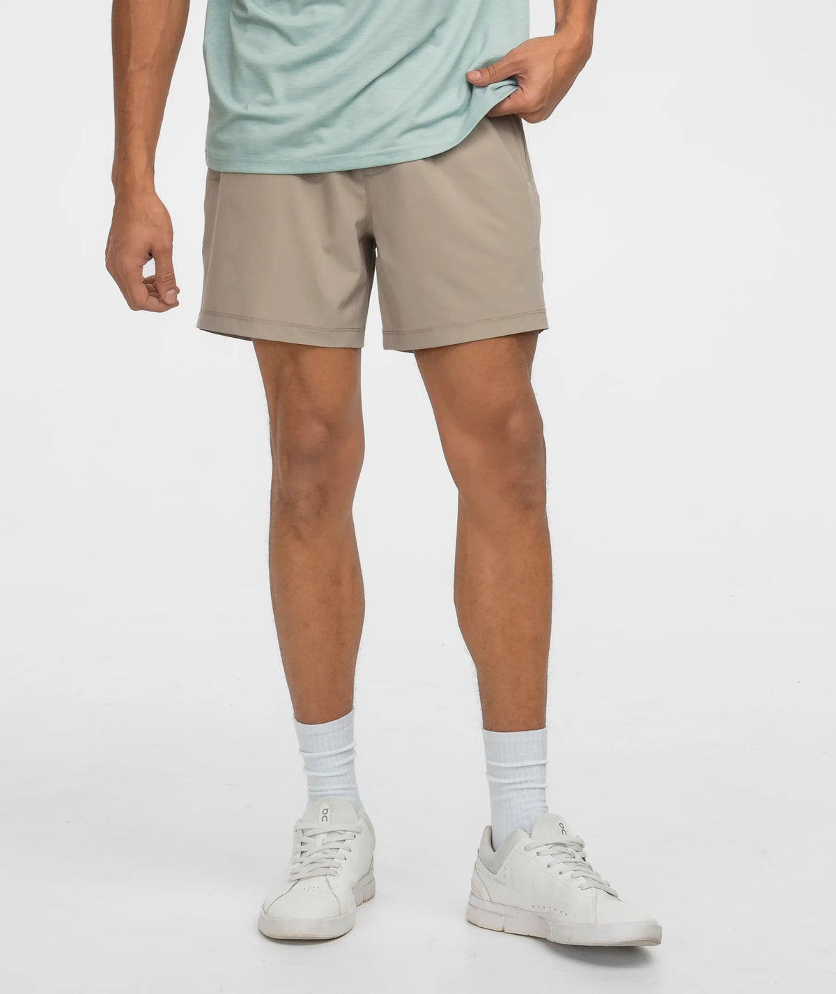 Everyday Hybrid Shorts-Acorn
