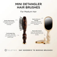 Mini Detangler Hair Brush for Medium Hair - Tan