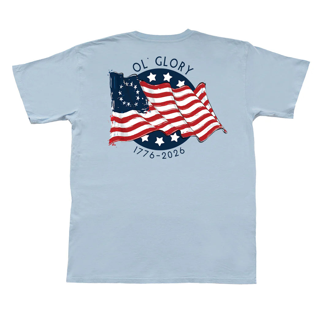 Glory Flag T-shirt - Sky Blue