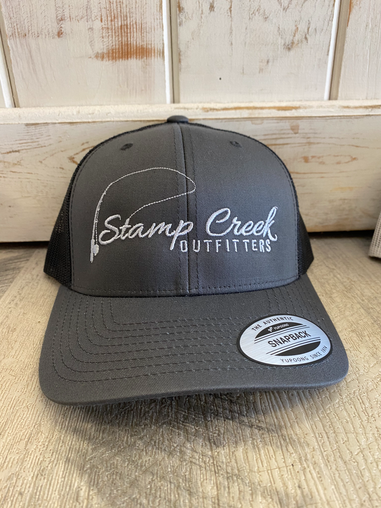 Stamp Creek Outfitters Trucker Hat- Charcoal