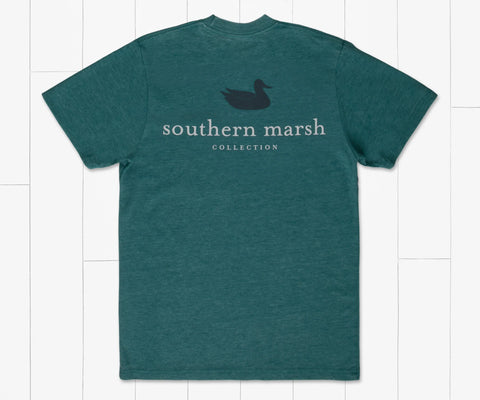 Southern Marsh YOUTH Authentic Tee- Dark Green
