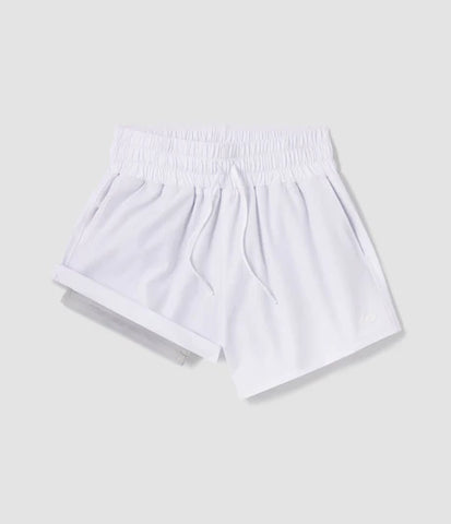 Southern Shirt Co. Womens Lined Hybrid Short- Bright White